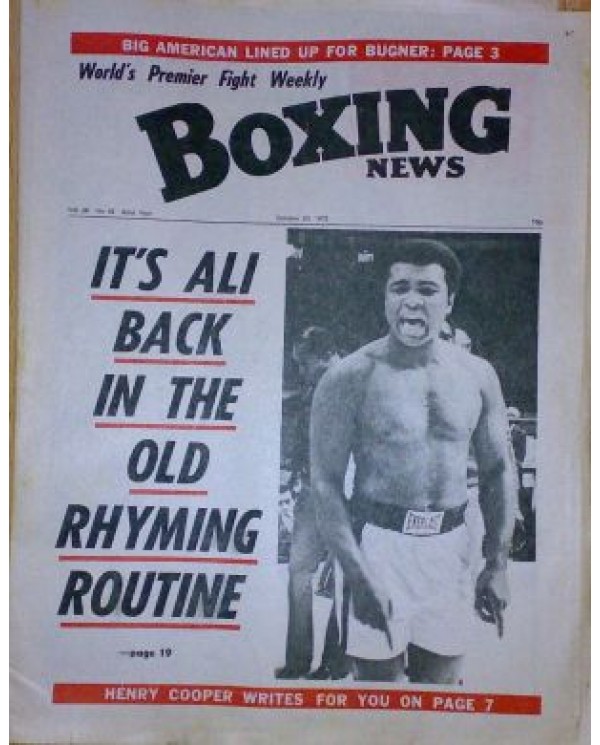 Boxing News magazine Download PDF 20.10.1972