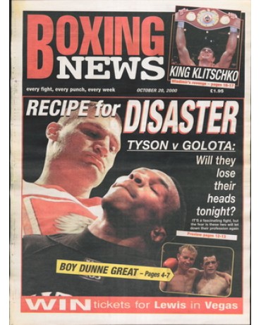 Boxing News magazine 20.10.2000 Download pdf