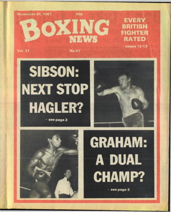 Boxing News magazine 20.11.1981 Download pdf