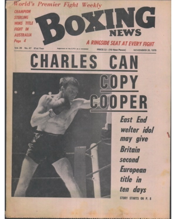 Boxing News magazine 20.11.1970  Download pdf