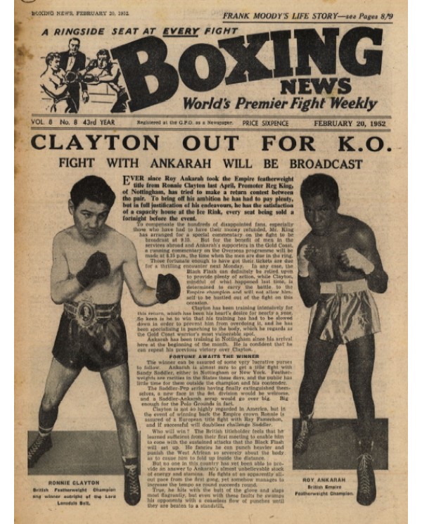 Boxing News magazine 20.2.1952 Download pdf