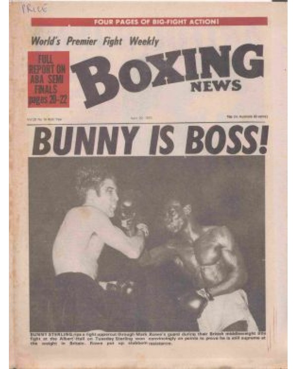Boxing News magazine Download PDF 20.4.1973
