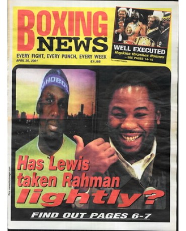 Boxing News magazine 20.4.2001 Download pdf