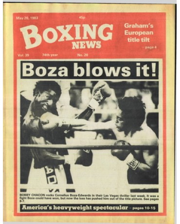 Boxing News magazine 20.5.1983 Download pdf