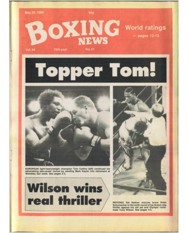 Boxing News magazine 20.5.1988 Download pdf