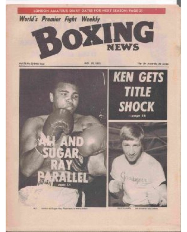 Boxing News magazine Download PDF 20.7.1973