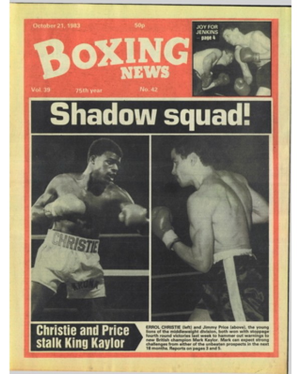 Boxing News magazine 21.10.1983 Download pdf