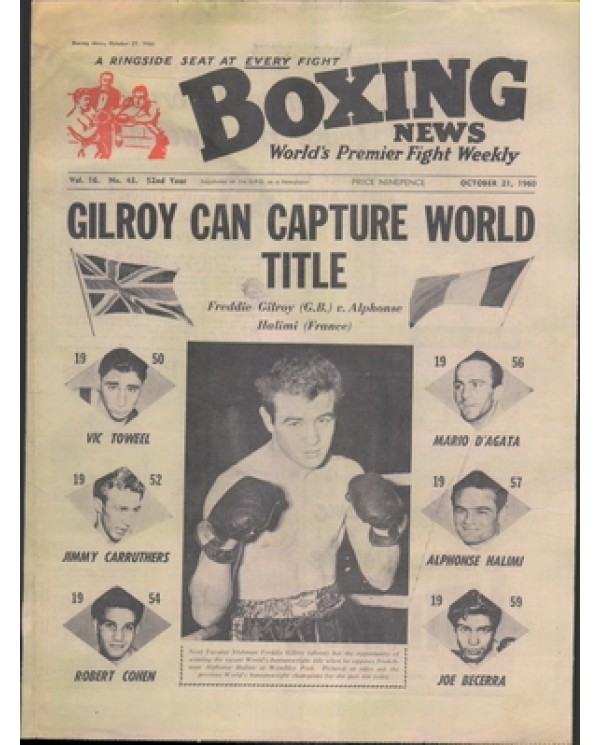 Boxing News magazine 21.10.1960  Download pdf