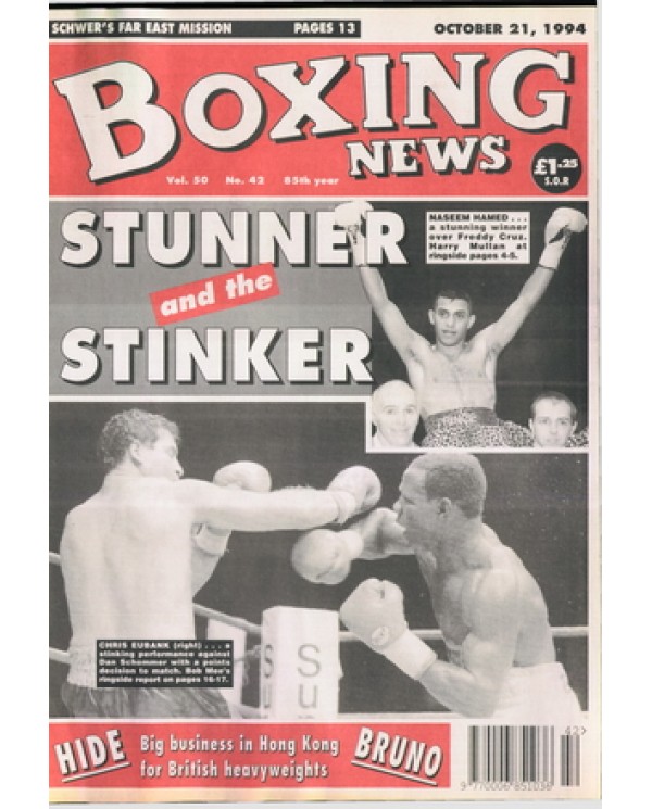 Boxing News magazine 21.10.1994 Download pdf