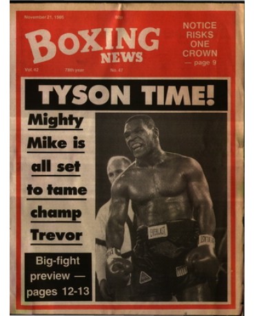 Boxing News magazine 21.11.1986 Download pdf
