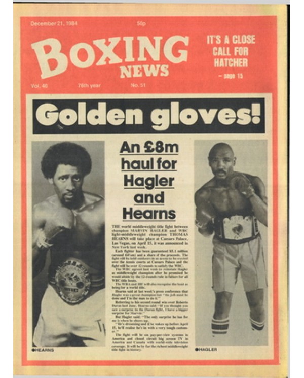 Boxing News magazine 21.12.1984 Download pdf