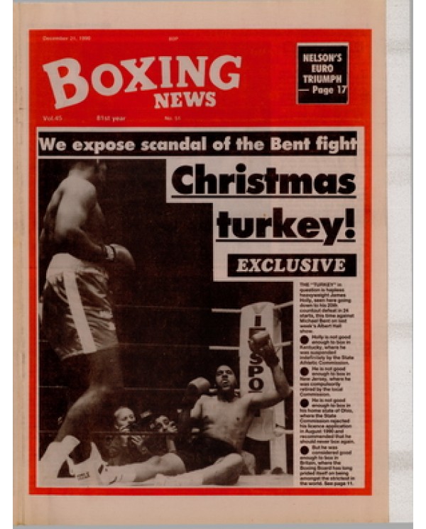 Boxing News magazine 21.12.1990 Download pdf