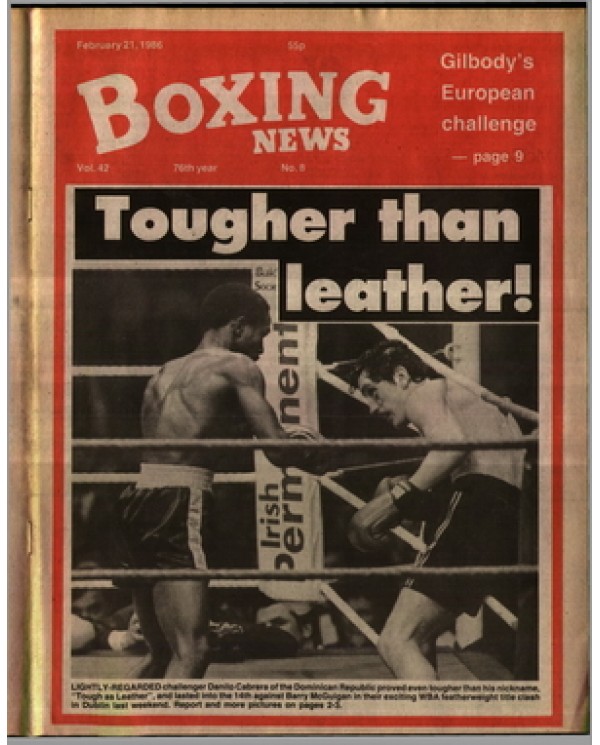 Boxing News magazine 21.2.1986 Download pdf