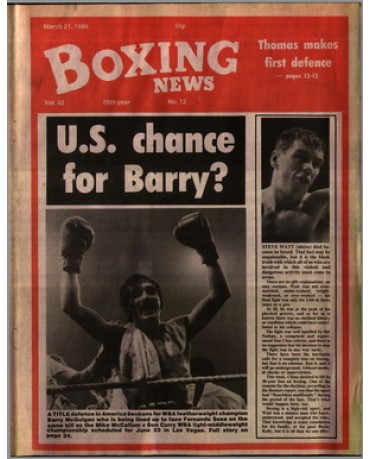 Boxing News magazine 21.3.1986 Download pdf