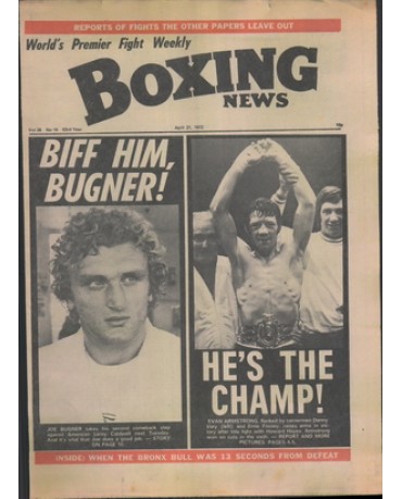 Boxing News magazine 21.4.1972  Download pdf