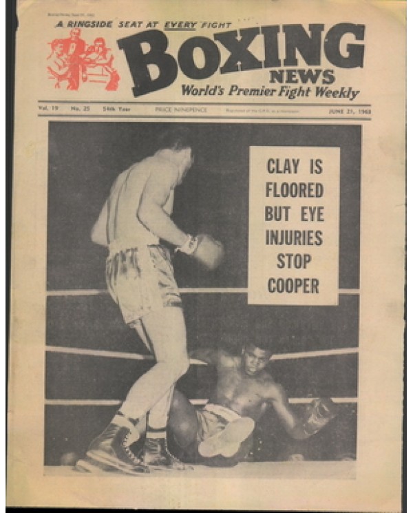 Boxing News magazine 21.6.1963  Download pdf