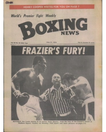 Boxing News magazine 21.6.1974  Download pdf