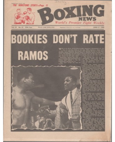 Boxing News magazine 21.6.1968 Download pdf