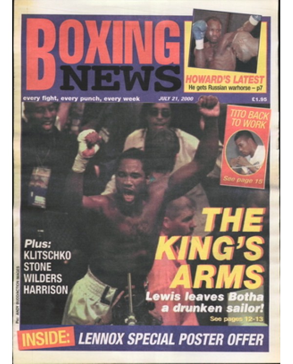 Boxing News magazine 21.7.2000 Download pdf