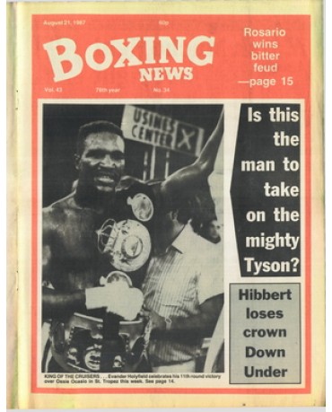 Boxing News magazine 21.8.1987 Download pdf