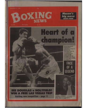 Boxing News magazine 21.9.1990 Download pdf