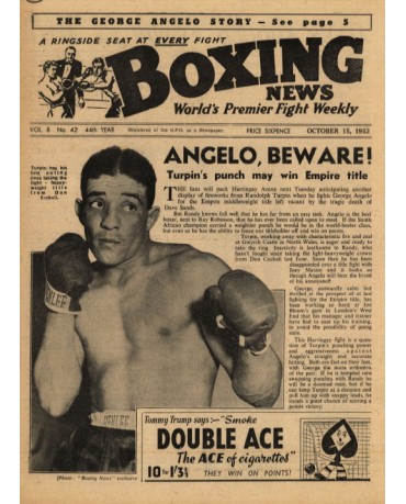 Boxing News magazine 22.10.1952 Download pdf