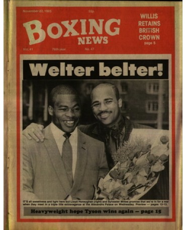 Boxing News magazine 22.11.1985 Download pdf