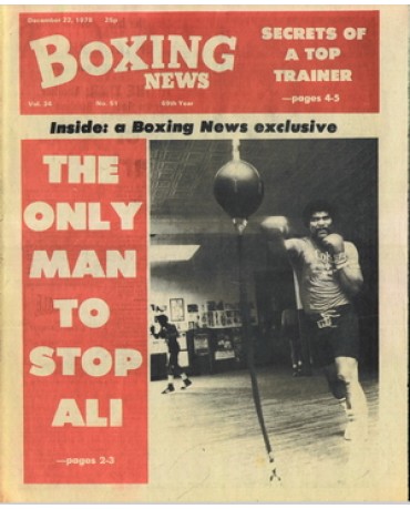 Boxing News magazine 22.12.1978 Download pdf