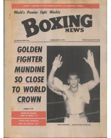 Boxing News magazine 22.2.1974  Download pdf