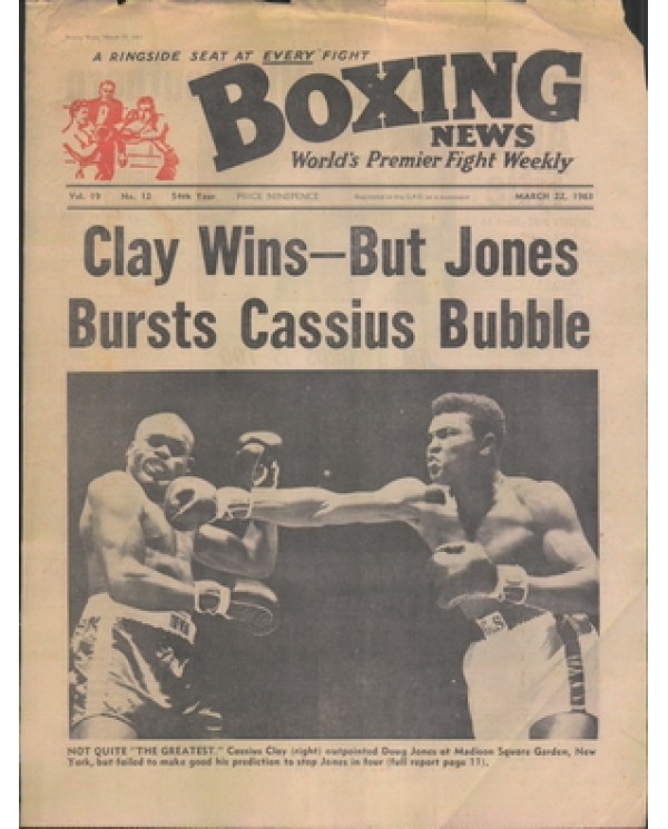 Boxing News magazine 22.3.1963 Download pdf