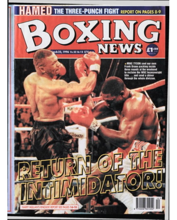 Boxing News magazine 22.3.1996 Download pdf