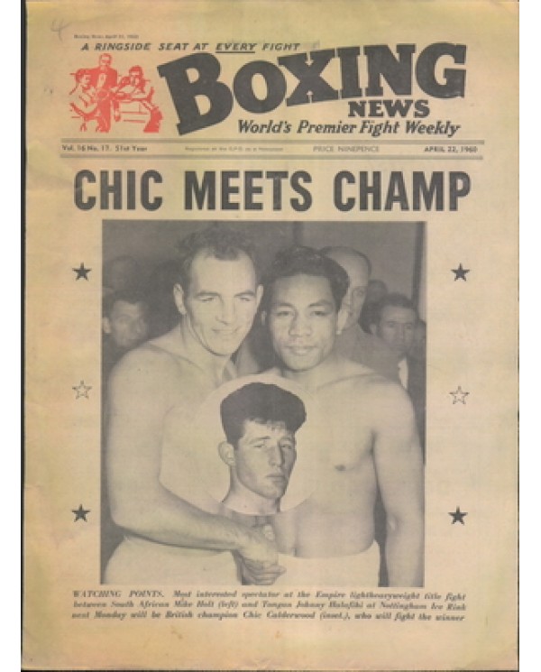 Boxing News magazine 22.4.1960  Download pdf