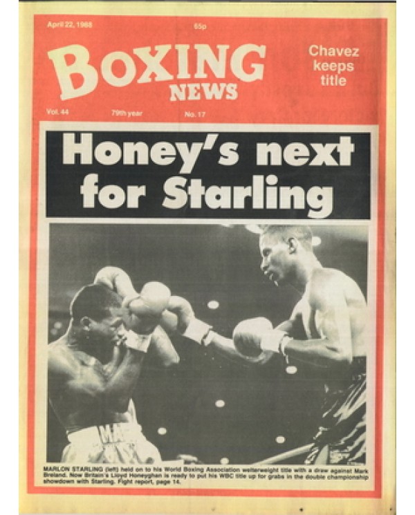 Boxing News magazine 22.4.1988 Download pdf