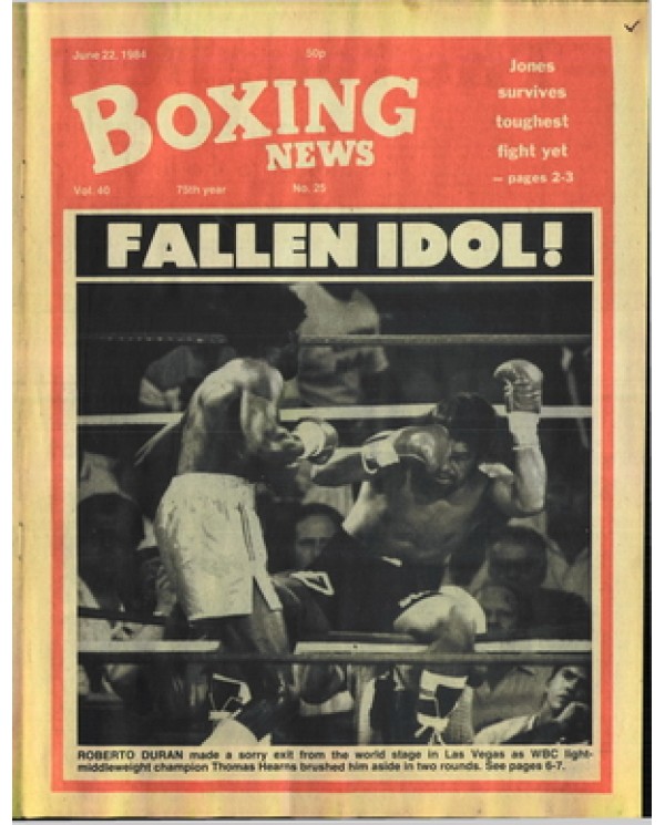 Boxing News magazine 22.6.1984 Download pdf