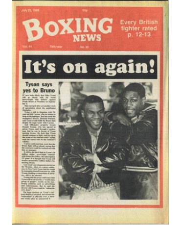 Boxing News magazine 22.7.1988 Download pdf