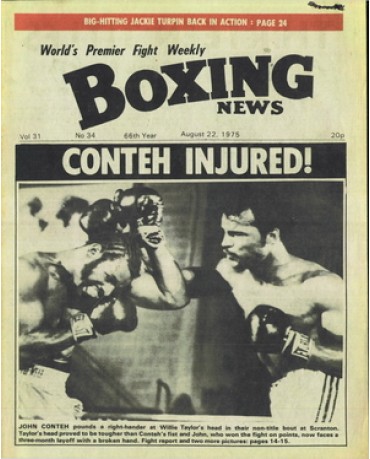 Boxing News magazine 22.8.1975 Download pdf