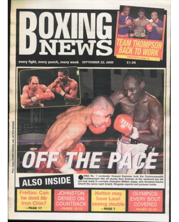 Boxing News magazine 22.9.2000 Download pdf