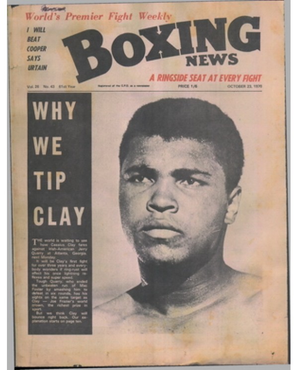 Boxing News magazine 23.10.1970  Download pdf