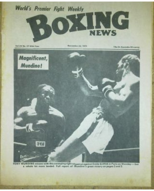Boxing News magazine Download PDF  23.11.1973