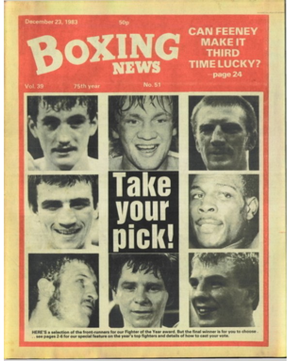 Boxing News magazine 23.12.1983 Download pdf