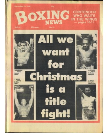 Boxing News magazine 23.12.1988 Download pdf