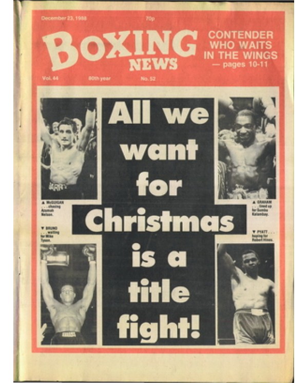 Boxing News magazine 23.12.1988 Download pdf