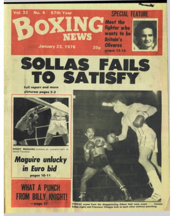 Boxing News magazine  23.1.1976 Download pdf