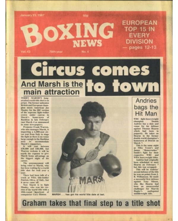 Boxing News magazine 23.1.1987 Download pdf