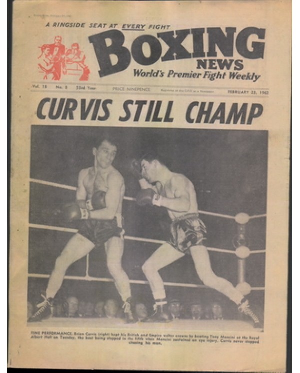 Boxing News magazine 23.2.1962  Download pdf