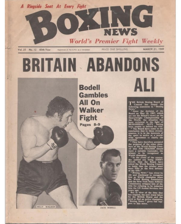 Boxing News magazine Download  23.3.1969.PDF