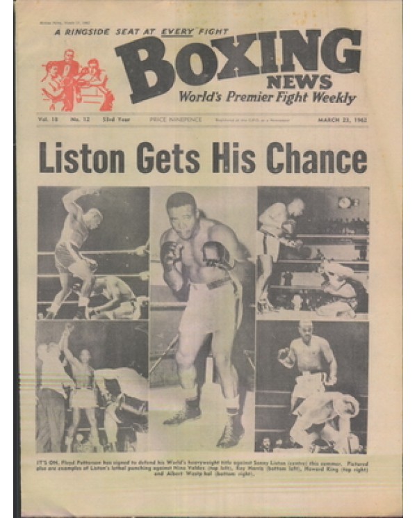 Boxing News magazine 23.3.1962  Download pdf