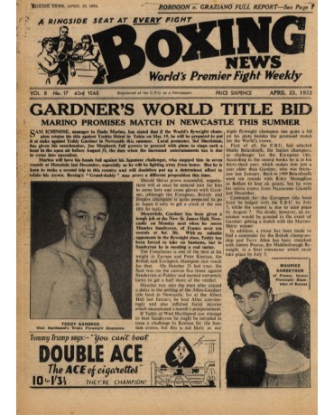 Boxing News magazine 23.4.1952 Download pdf