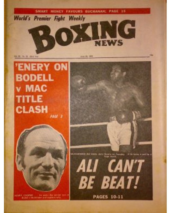 Boxing News magazine Download PDF  23.6.1972