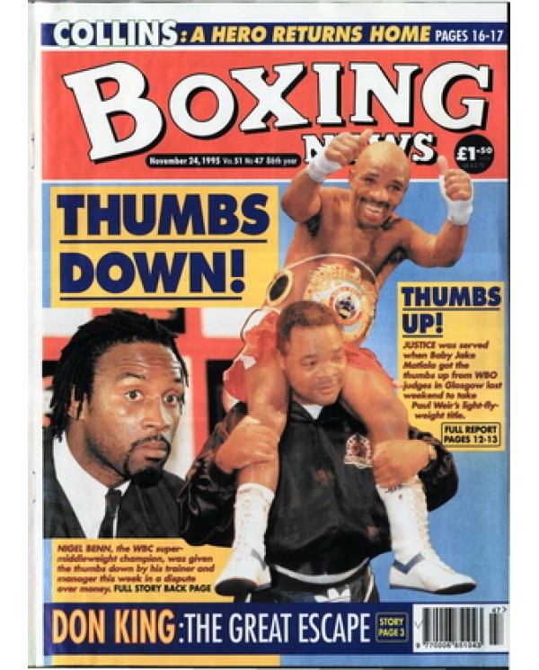 Boxing News magazine 24.11.1995 Download pdf